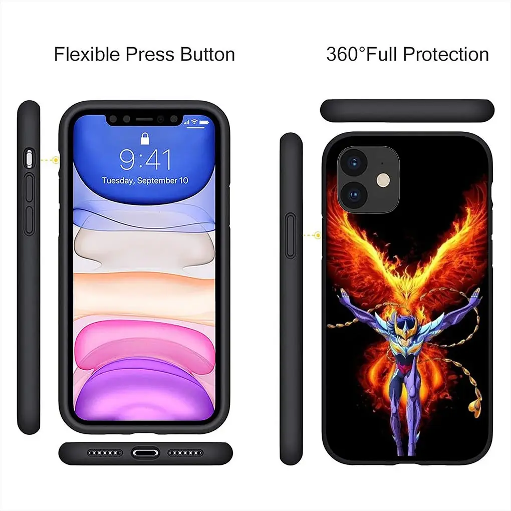 Saints Anime Seiyas Soft Phone Cover for Apple iPhone 16 15 14 13 12 11 Pro Max 6 6S Plus + SE 16+ 6+ 6+ Silicone Case