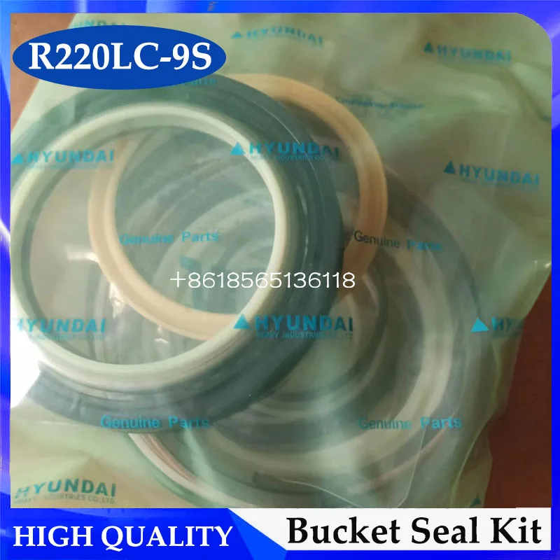 R220LC-9S Bucket Cylinder Seal Kit for Hyundai Excavator R220LC-9S Hydraulic Bucket Oil Seal Repair Kit