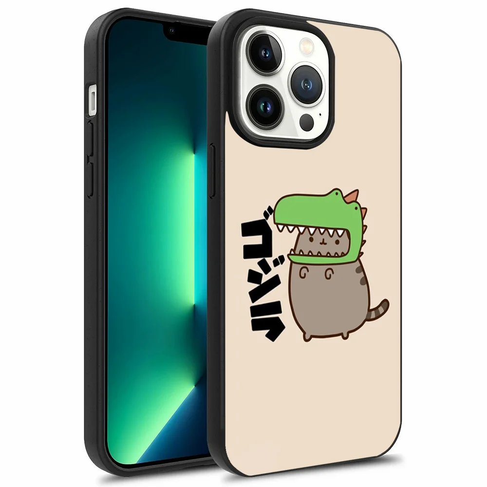 Kawaii Cat P-Pusheen Phone Case For iPhone 16,15,14,13,12,11,Plus,Pro,Max Mini Magsafe Magnetic Wireless Charging