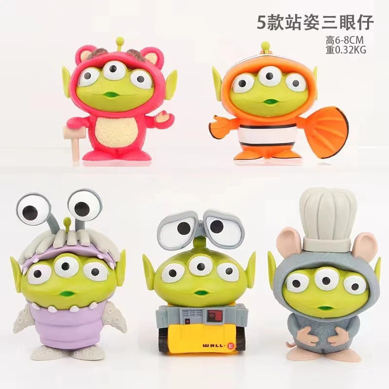 

5pcs/set Toys Story Alien as Wall E Nemo Action Figure Toys 6-8CM