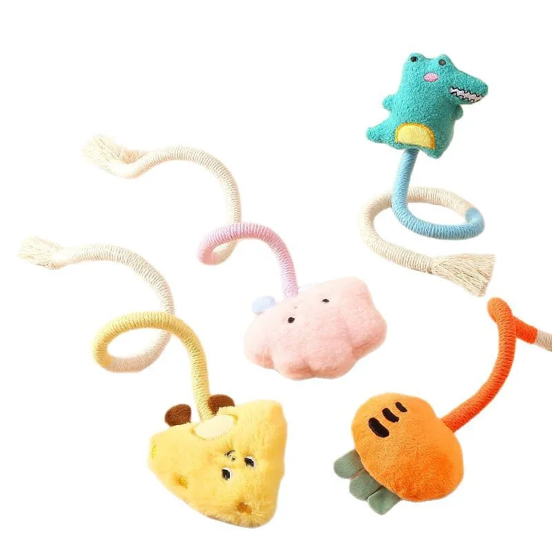 Mint Flavored Cat Toy Chew Rope Toy for Kittens Interactive Pet Supplies Self Entertaining Teeth Grinding Toy for Cats view 5