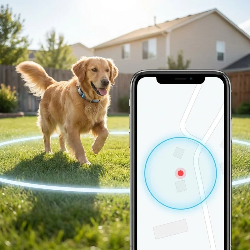 Smart Magnetic Pet Health Monitoring Collar GPS Tracker 4G5G Heart Rate Sensor Waterproof Design Real-Time Location Anti-Lost