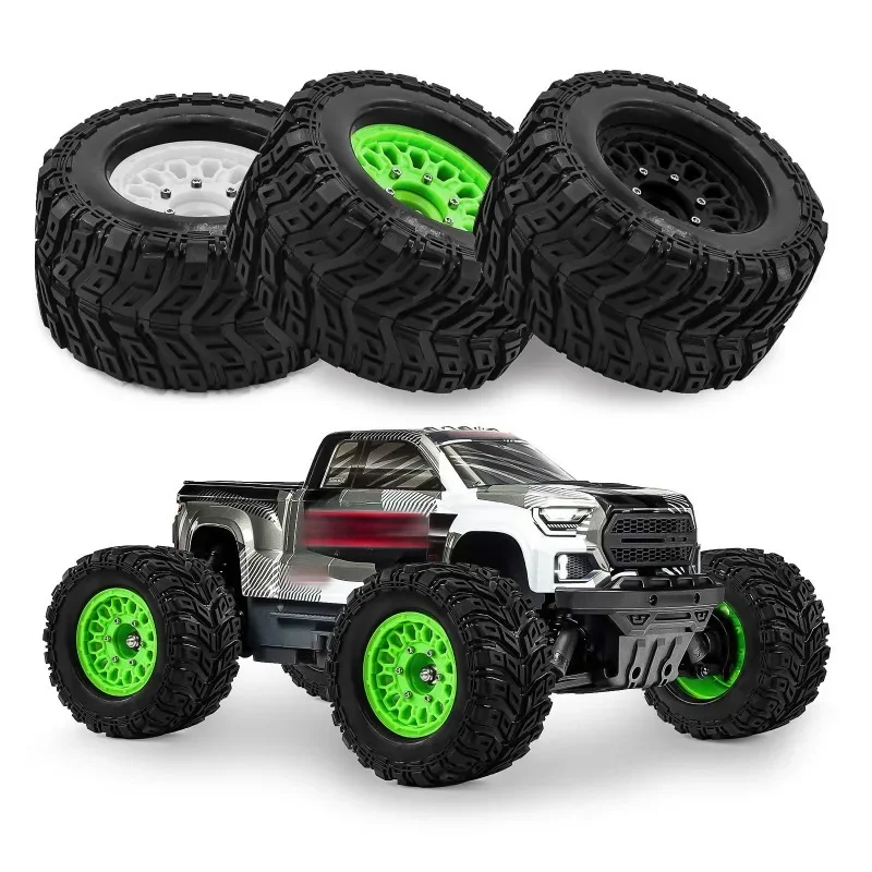 4PCS 1/10 12/14/17mm RC Monster Truck High Grip Big Tires Wheels Upgrade Parts for ARRMA BIGROCK Trxs Rustler Hoss