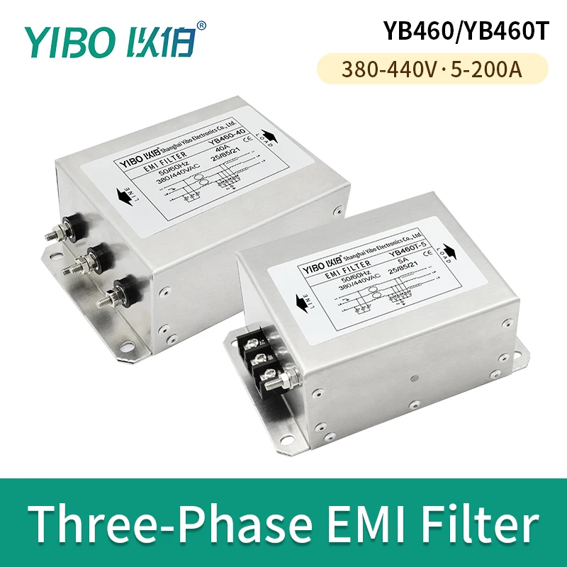YIBO Three phase three wire power filter 380V anti-interference frequency conversion servo dedicated YB460