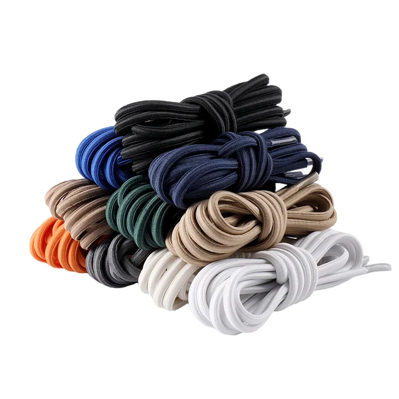1Pair/3Pair 4mm-wide Oval Shoelaces High-quality Elastic Laces Suitable for A Variety of Shoes Round Sport Shoelaces
