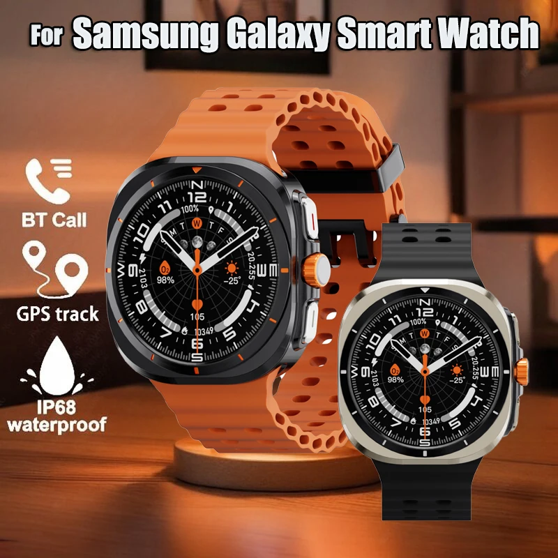 2025 360*360 HD Screen Smart Watch Bluetooth Call Heart Rate Sport Mode Health Monitoring Smartwatch Women Men For Samsung Ultra