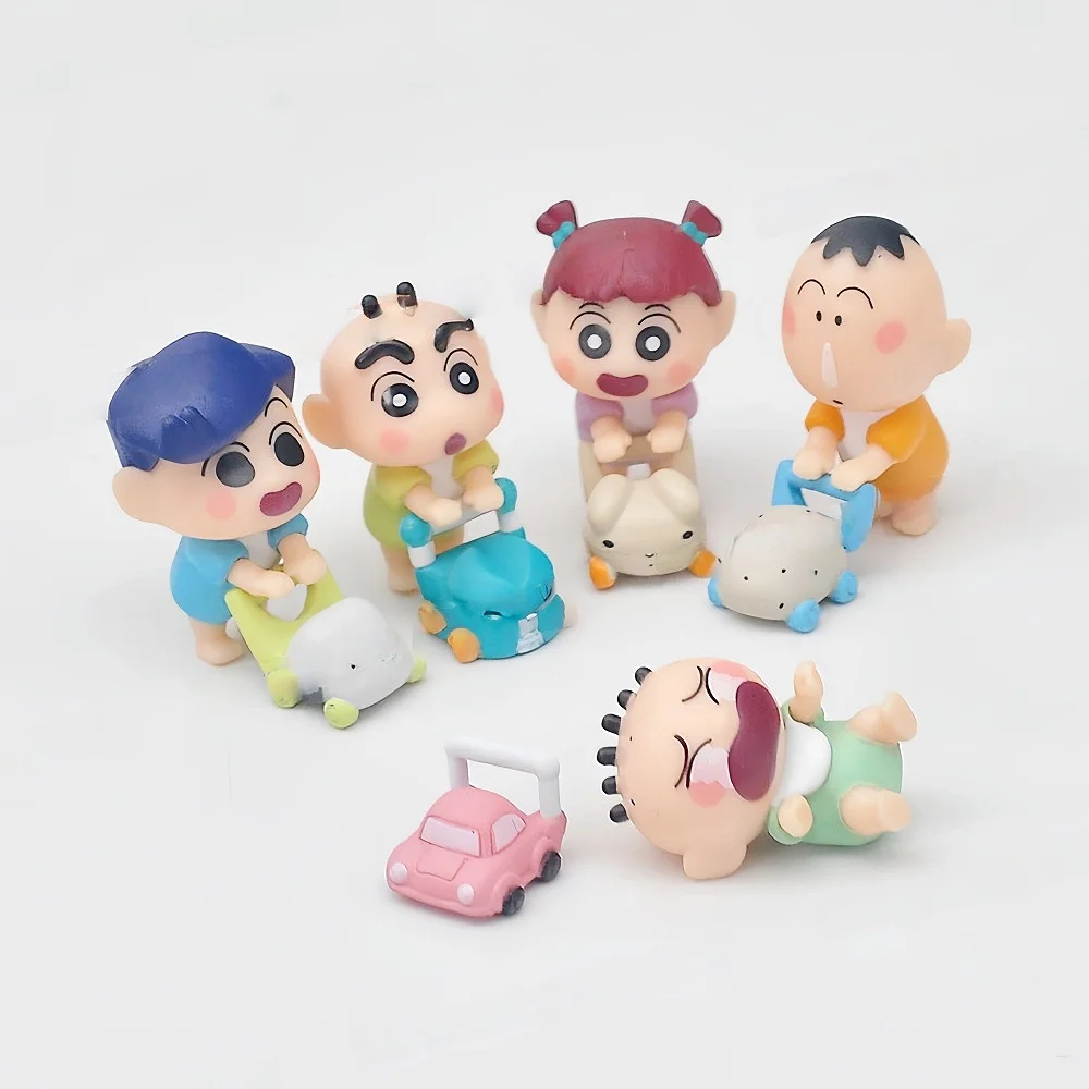 

Kawaii Crayon Shin-Chan Anime Baby Walker-Shaped Figure Ornaments Ute Collection Decoration Toys Gifts