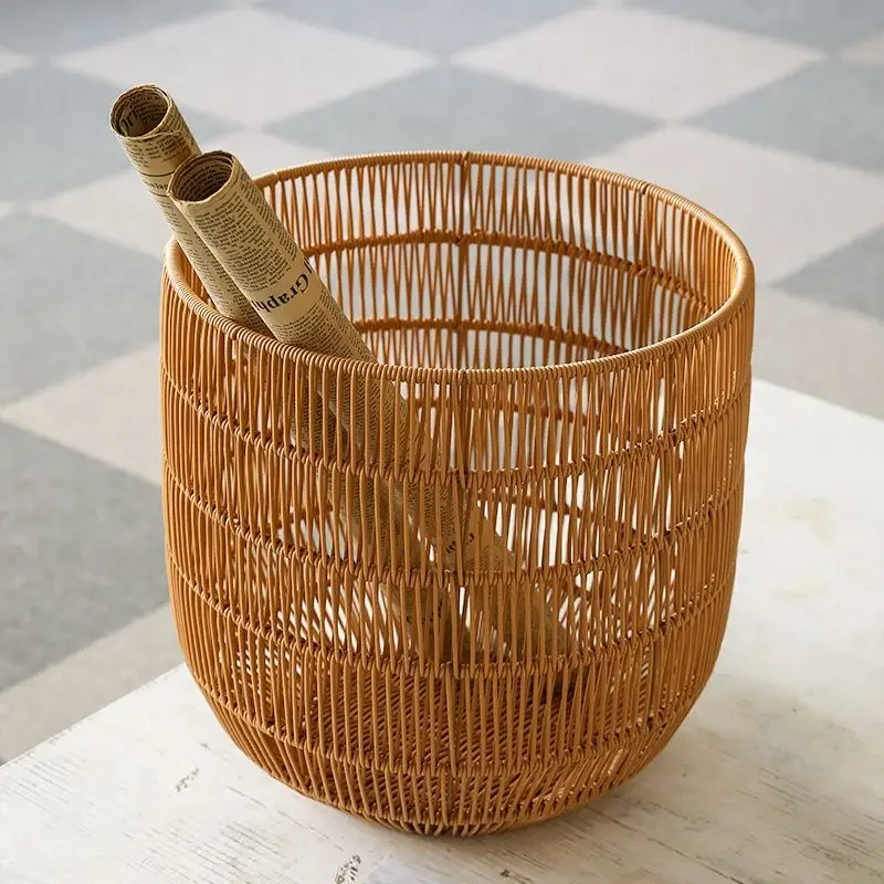 

Calligraphy and painting storage, painting barrel, barrel paper, books and newspapers, woven bamboo basket, handmade storage bas