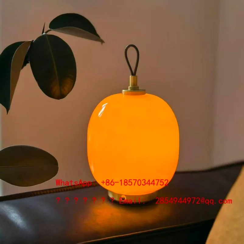 

Simple Lantern Glass Table Lamp Living Room Decorative Table Lamp Bedroom Bedside Ambient Light Night Light