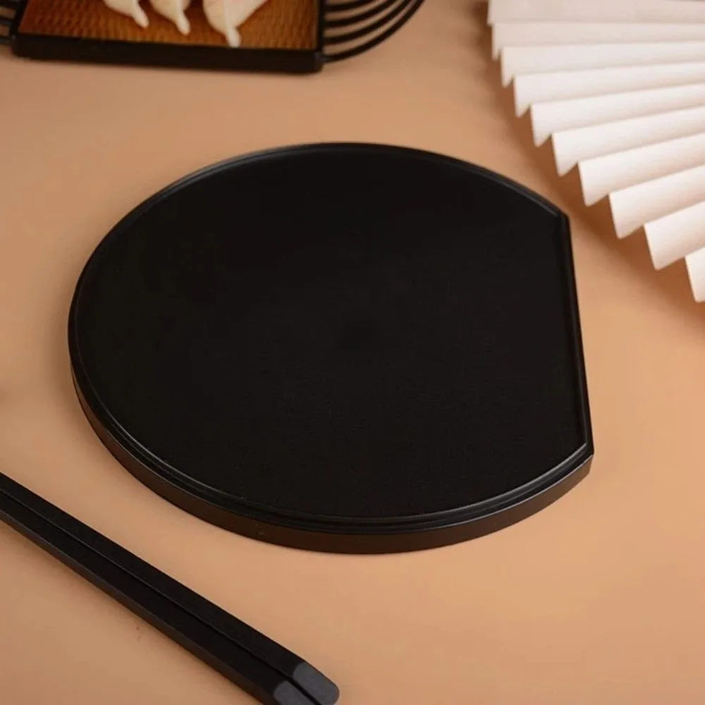 Kitchen Supply Japanese-Style Semi-Circular Sushi Plate Stackable Plastic Fruit Tray Thickened Non-Slip Food Platter Restaurant