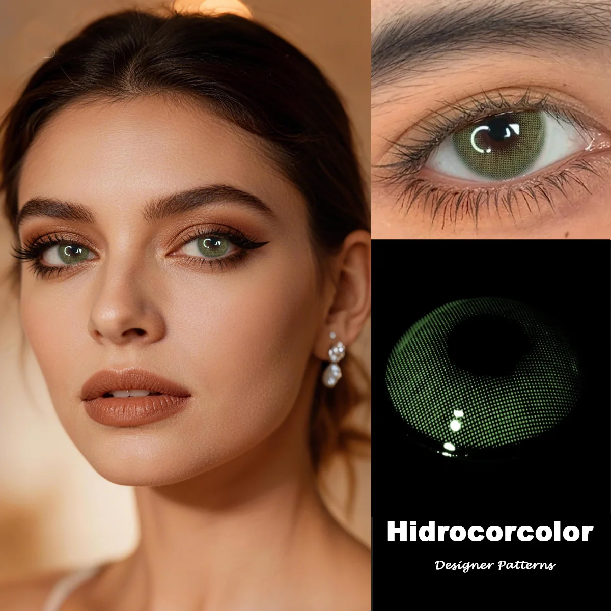 Visuashow Hidrocorcolor Bernstein-Braune Farblinsen für Augen, mit Natürlicher Kleiner Pupille, Jährlich mit Stärke. Weich und bequem, perfekt für den täglichen Gebrauch und das elegante Schönheits-Make-up – Detail 25