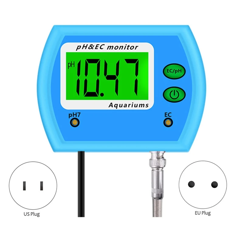 

2 In 1 PH / EC Meter Water Quality Tester Multi-Parameter Water Quality Monitor Acidometer For Aquarium