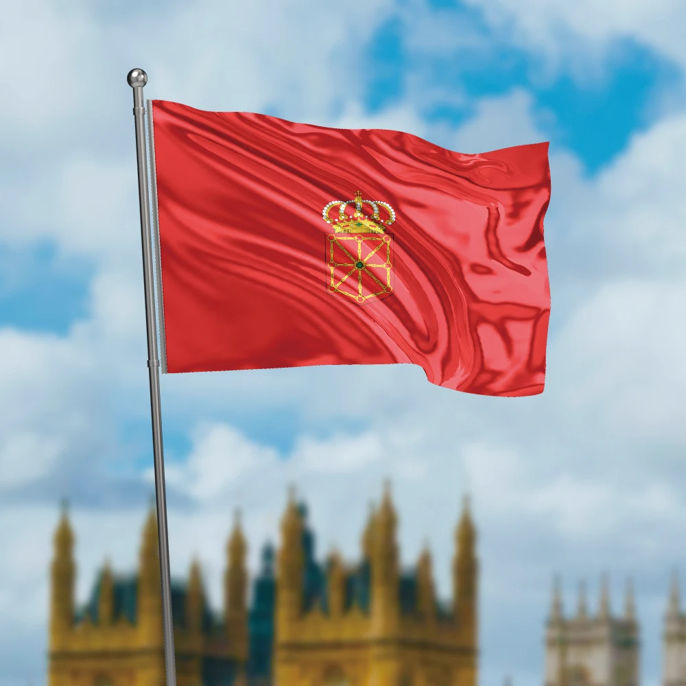 3x5 Ft Navarre Flag Vivid Color and Fade proof a Autonomous communities of Spain Flags Polyester with Brass Grommets