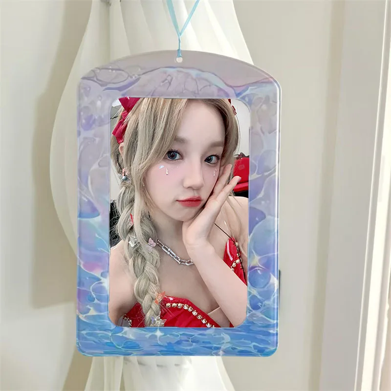 KPOP A4 Poster Portrait Idol Photo Card Card Holder Decorative Frame Book Bag Hanging Giant Postcard Card Storage Set K-POP