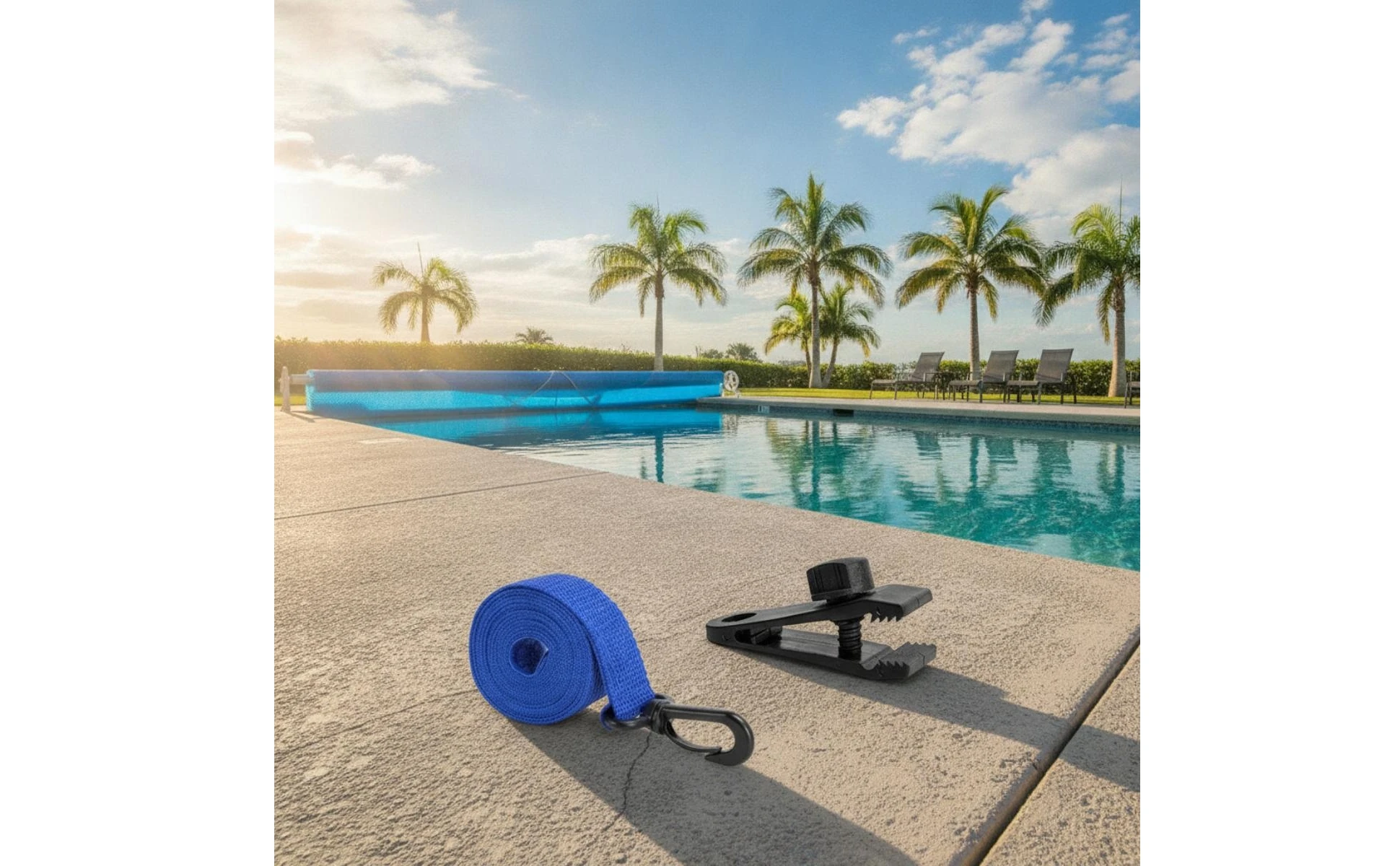 8 Pieces Solar Blanket Strap Kit Easy to Install Solar Cover Reel Strap Kit Long-Lasting Replacement 8 Pieces Solar Blanket Strap Kit Easy to Install Solar Cover Reel Strap Kit Long-Lasting Replacement
