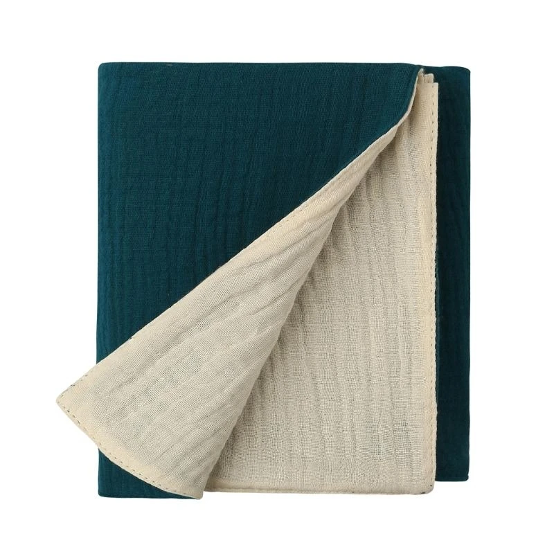 

J15U мягкий хлопковый муслиновый детский нагрудник, однотонное одеяло, успокаивающее полотенце для новорожденных, защитное для