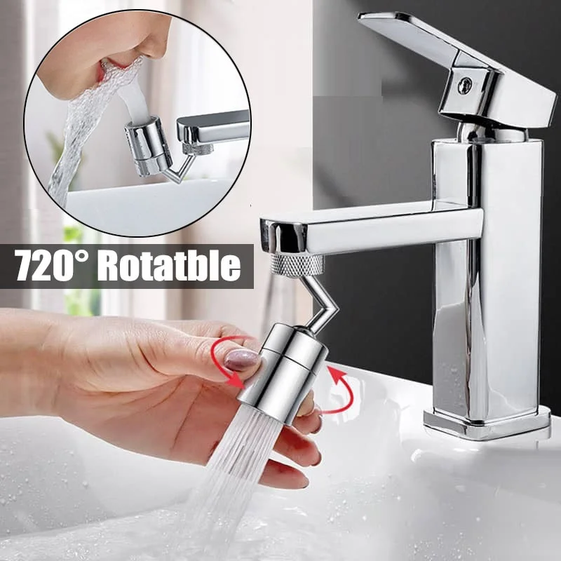 1-10PCS 720 Degree Rotating Kitchen Faucet Extender Anti Splash Universal Spray Head Adapter for Sink Dish Washing Home