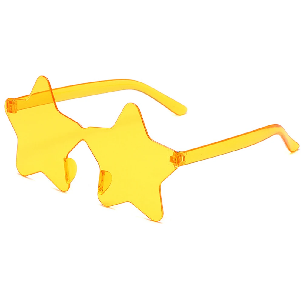 

Очки-пентаграммы для косплея, мужские солнцезащитные очки-пентаграммы, безрамные звездные очки для дискотек, музыкальных фестивалей и уличного стиля