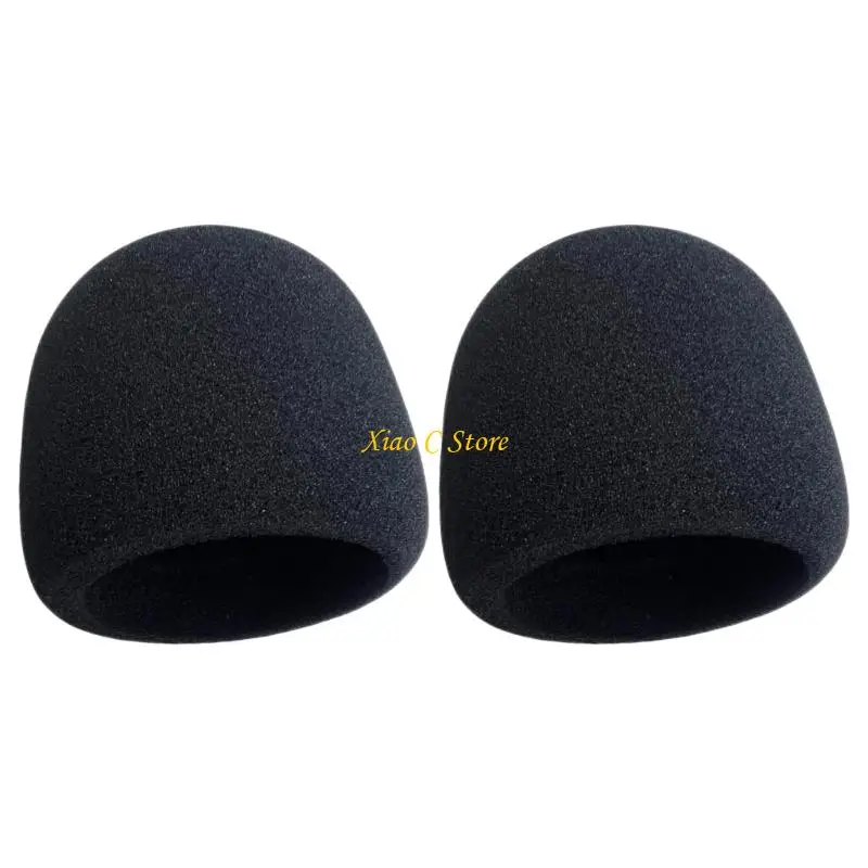 Y1AE Black Mic Windscreen Cover for Home Studio Recording and Streaming Voice Pickup