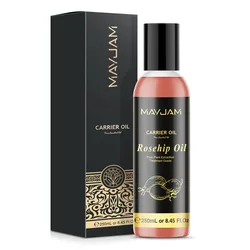 MAYJAM 250ml Carrier Oil Rosehip Olive Grapeseed Jojoba Olive Avocado Sweet Almond Coconut Argan Wheat Germ Essential Oils