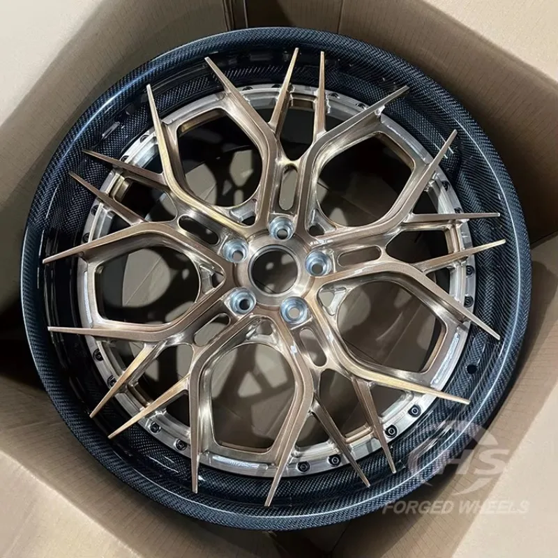 

Кованые двухсоставные диски из карбона 5x130 5x114.3 5x112 5x120, вогнутые, 18 19 20 21 22 дюйма для Mercedes-Benz, Lamborghini
