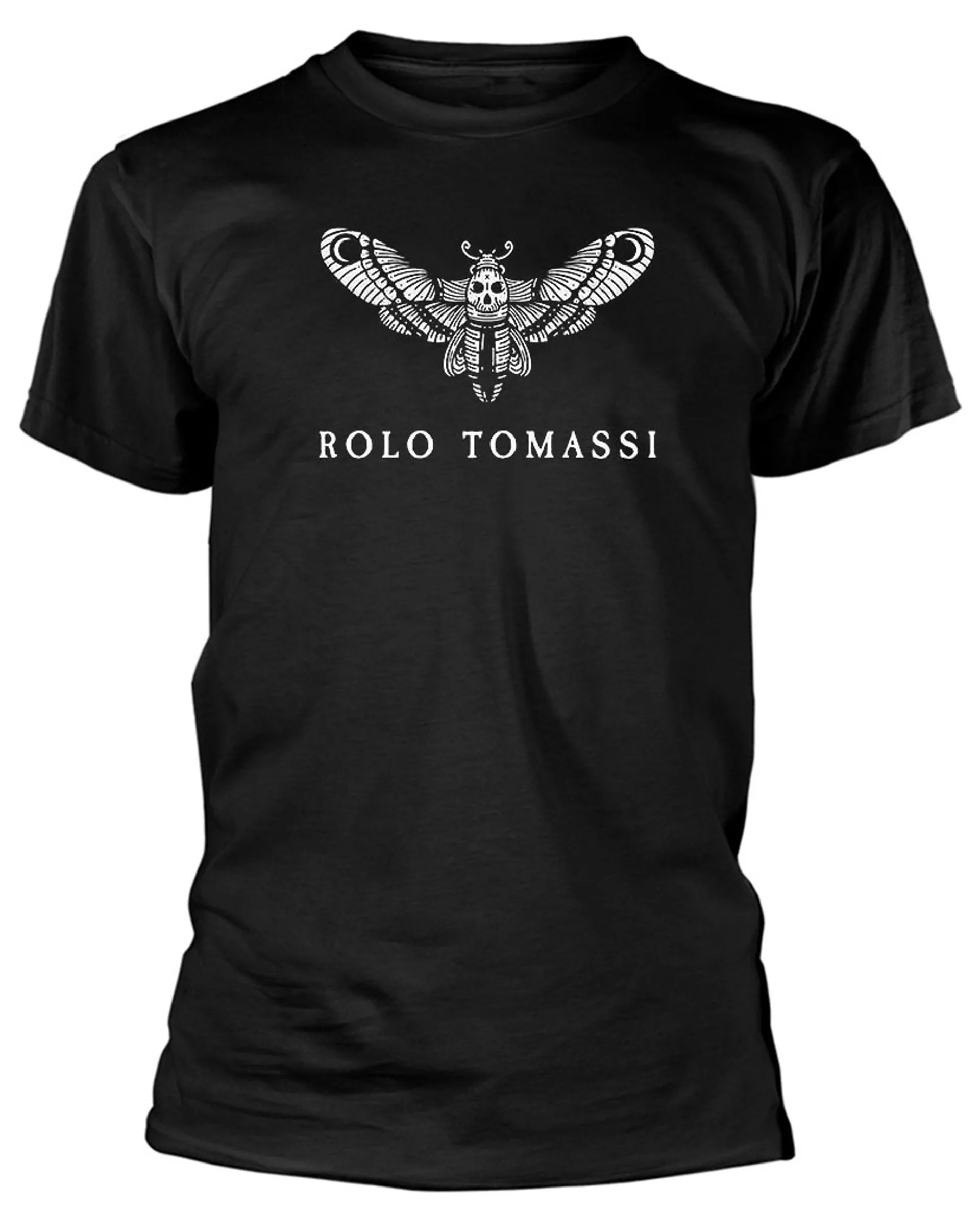 

Футболка с логотипом Rolo Tomassi Moth для мужчин и женщин, хлопковая брендовая футболка с короткими рукавами, винтажные топы в стиле хип-хоп Y2k, мужская одежда, уличная одежда