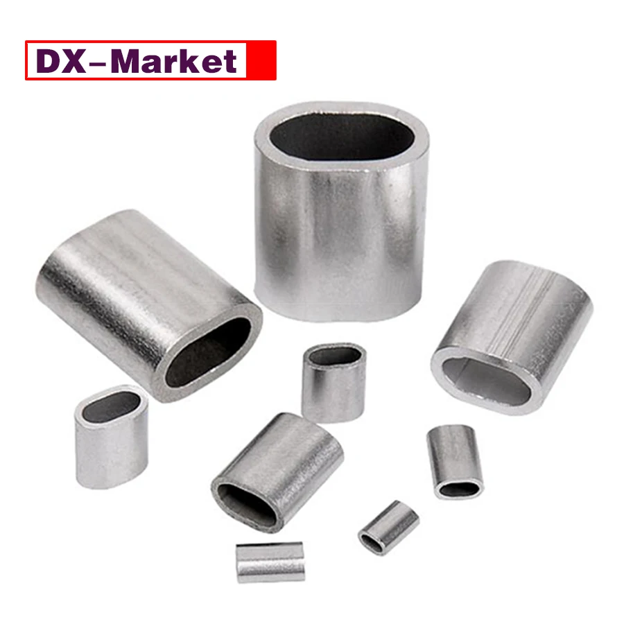 

0.8mm-6mm 316 Stainless Steel Sleeve Clip Fittings ,Wire Cable Crimps Sleeves,J007