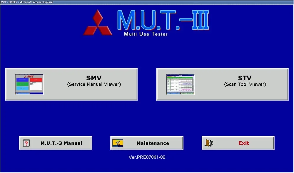 

For Mitsubishi M.U.T.-III PRE 23061-00 [11.2023] Diagnostic Software