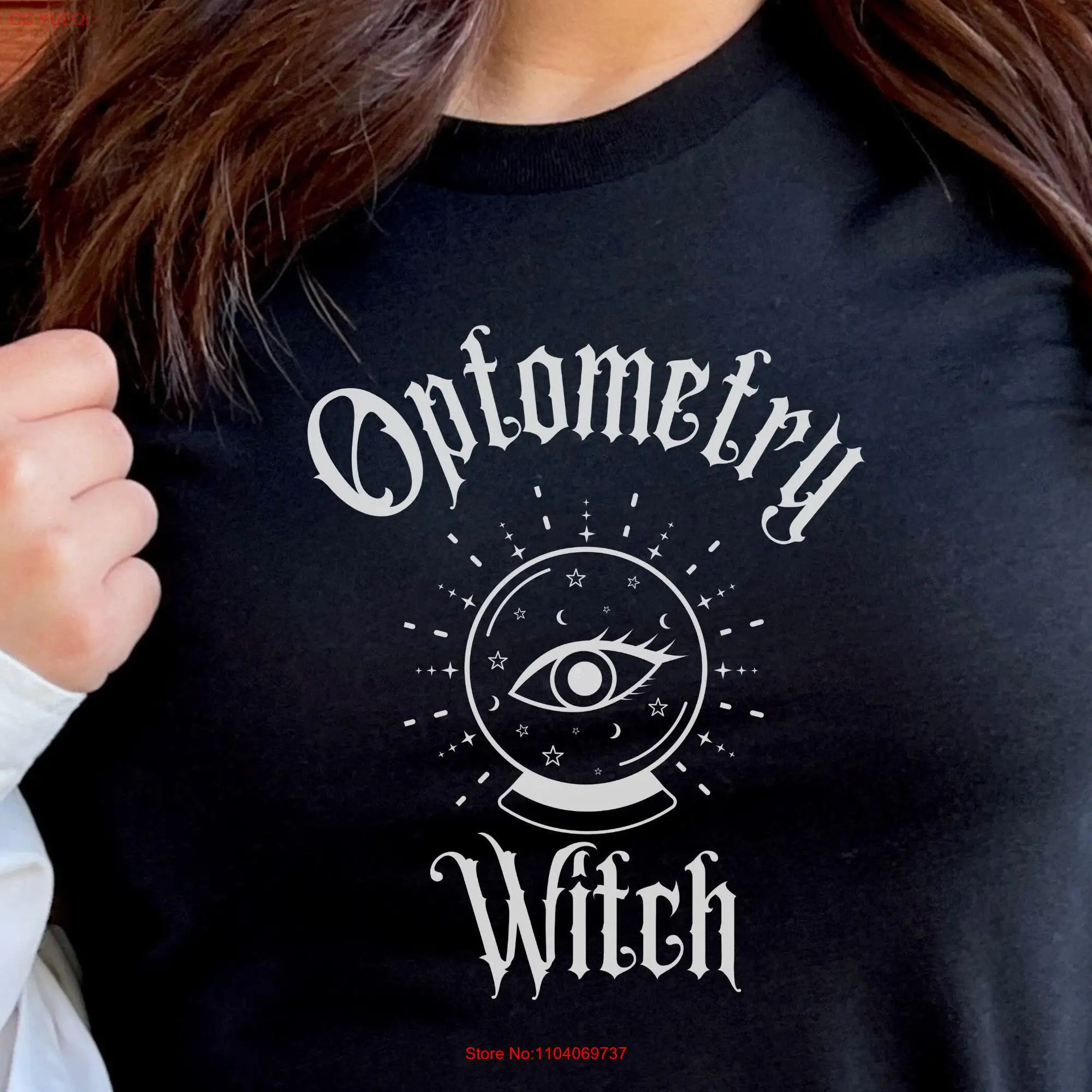 Halloween Optometry T Shirt Spooky Optometrist Technician SweaT Eye Doctor Staff Optician GifT long or short sleeves