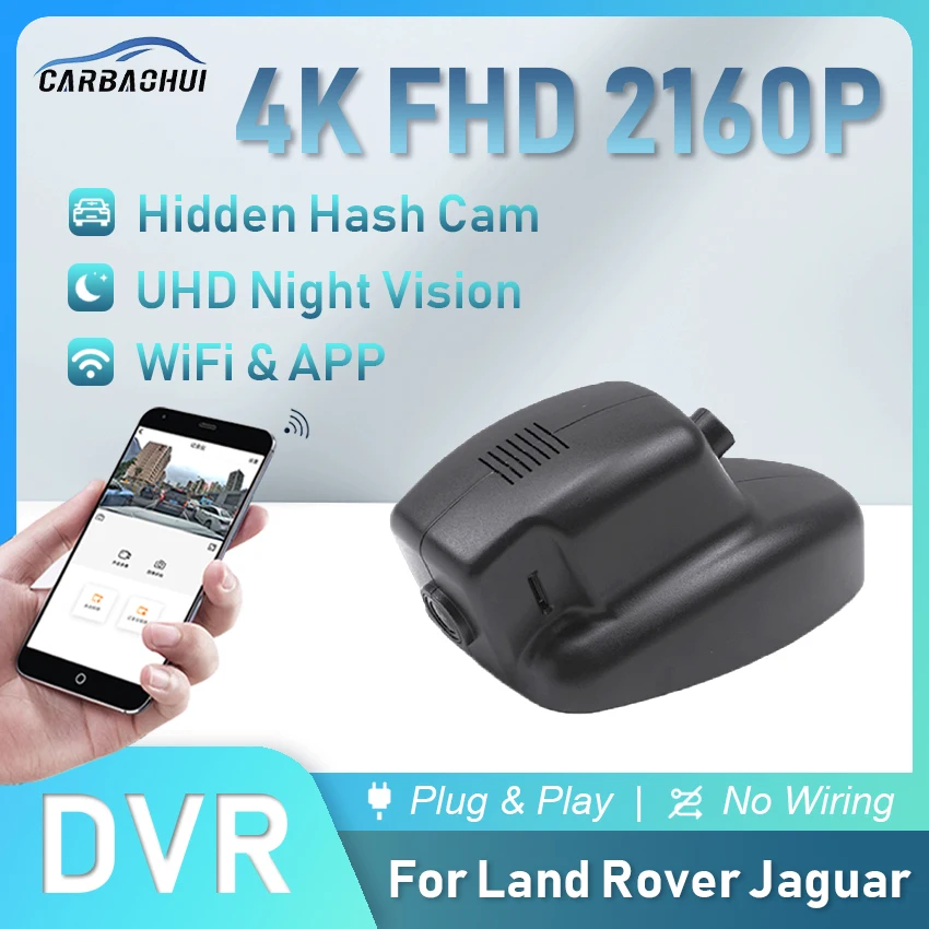 

Plug and Play 4K 2160P Car DVR Dash Cam HD Camera Driving Video Recorder For Land Rover Jaguar Freelander 2 Discovery 4 XF X-JL