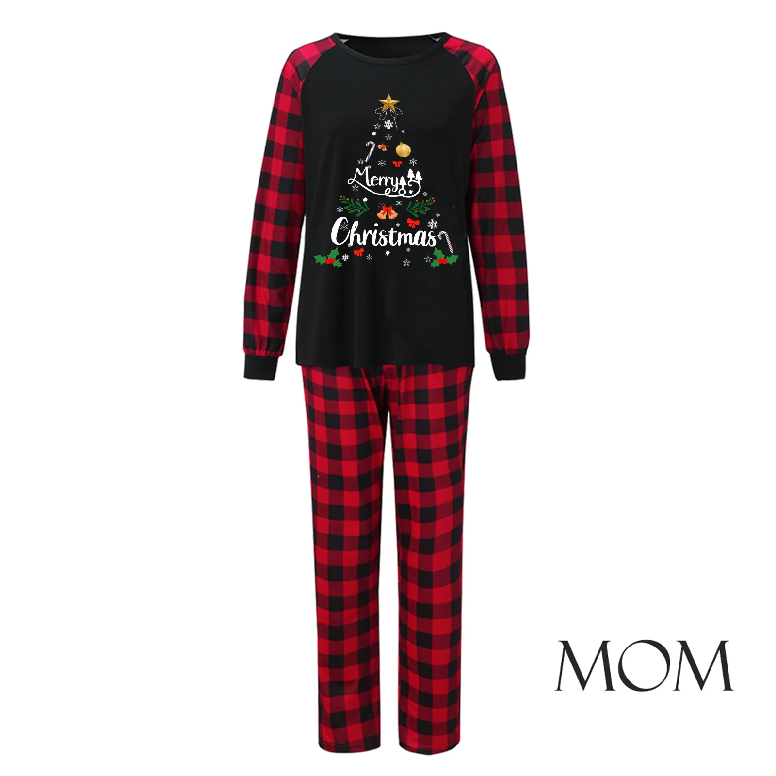 2025 جديد الأسرة مطابقة وتتسابق عيد ميلاد سعيد طباعة الكبار الاطفال 2 قطعة منامة مجموعة لينة فضفاضة ملابس خاصة عيد الميلاد نظرة منامة #4