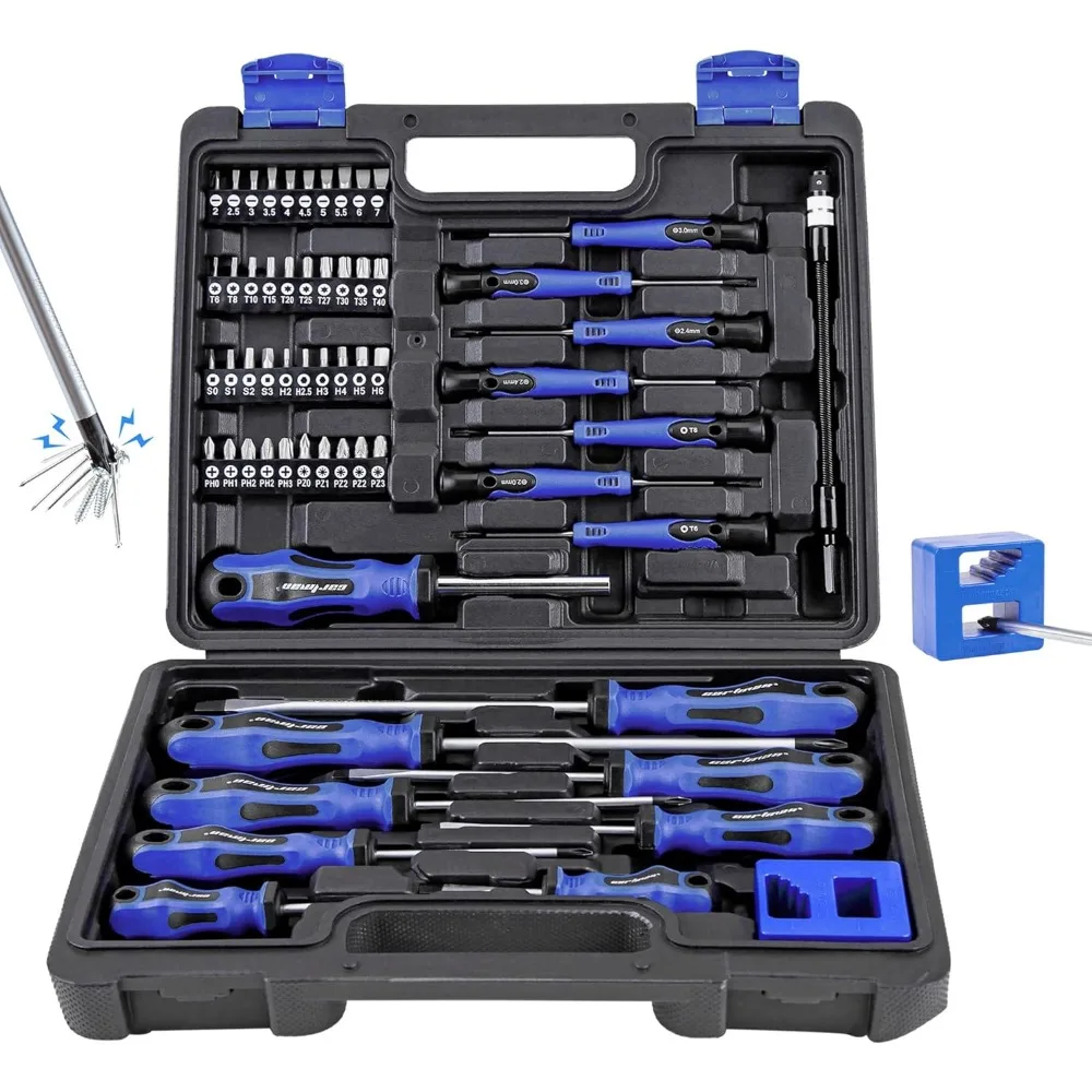 

CARTMAN 59 Pieces Precision Screwdriver Set，Professional Magnetic Repair Tool Kit for Home, Bicycle Office Equipment And Car Rep