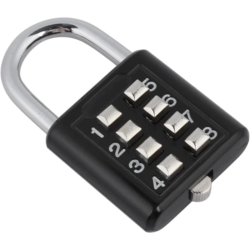 YUANJ 8-значная комбинация, водонепроницаемый навесной замок с произвольным кодом, домашний шкафчик из цинкового сплава, кодовый замок, противоугонный замок для комнаты
