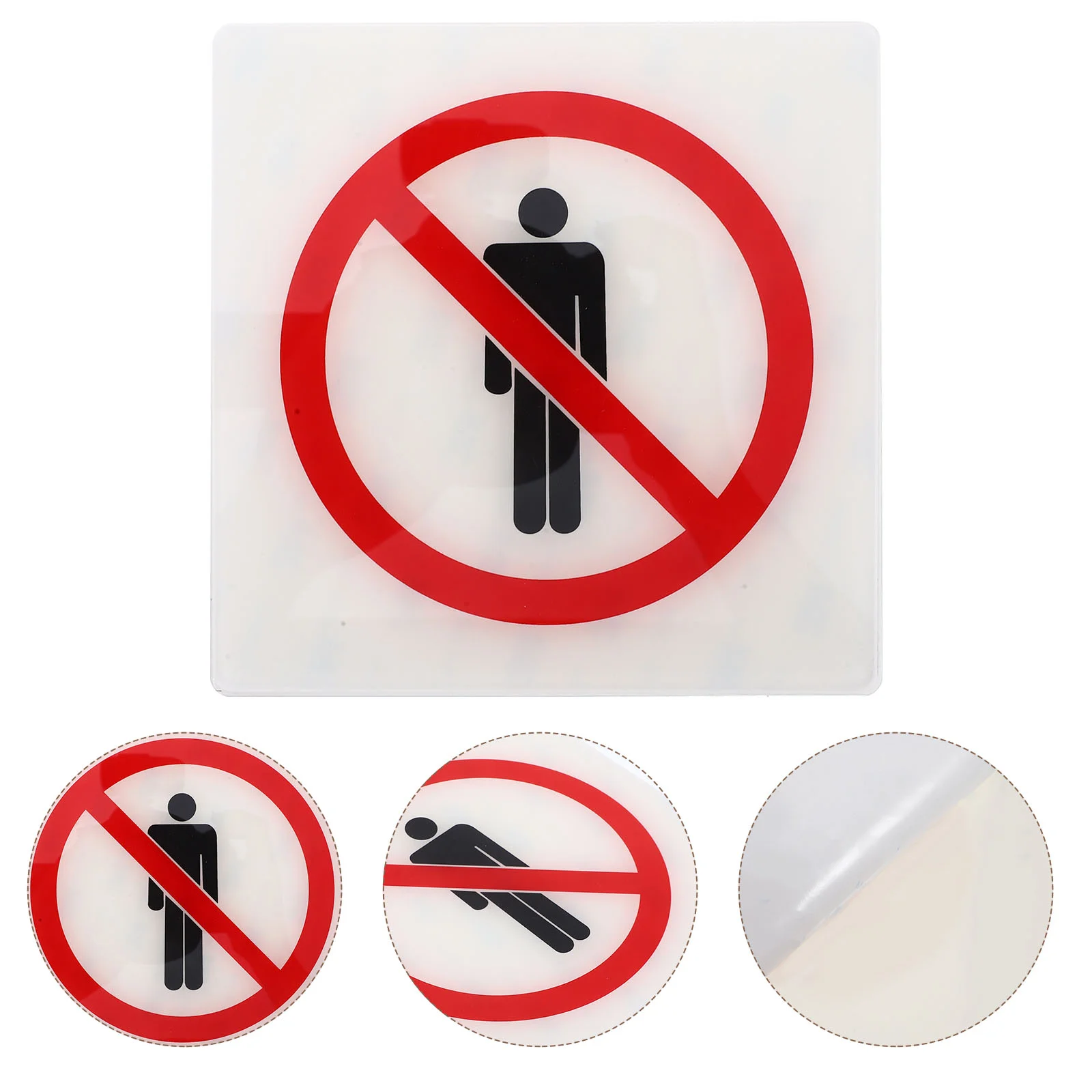 No Entry Sign Stickers Security Caution Posted Signs Trespassing Entrance Warning Machine