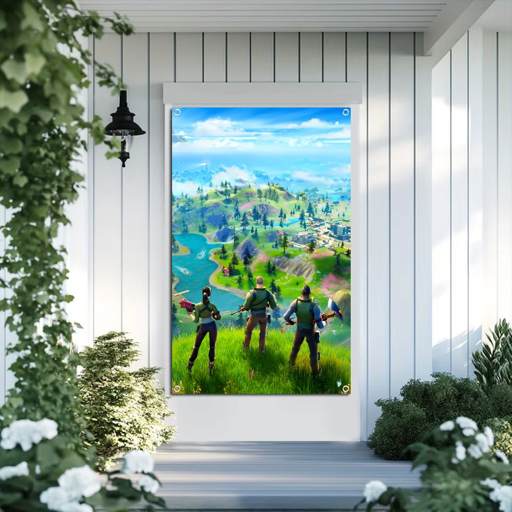 C-Competitive F-Fortnites Game Flag Flag Wall Decor Painting Tapestry Banner Flag Room Decoration Aesthetic