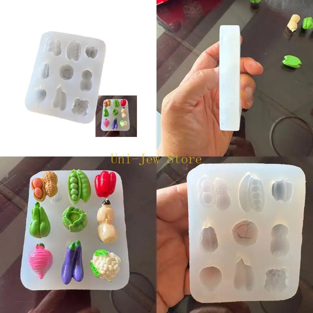 

40GB Various Silicone Baking Molds Crafting Fruit Accessories Moulds for Handmade Jewelry Soap Making Heat Resistant