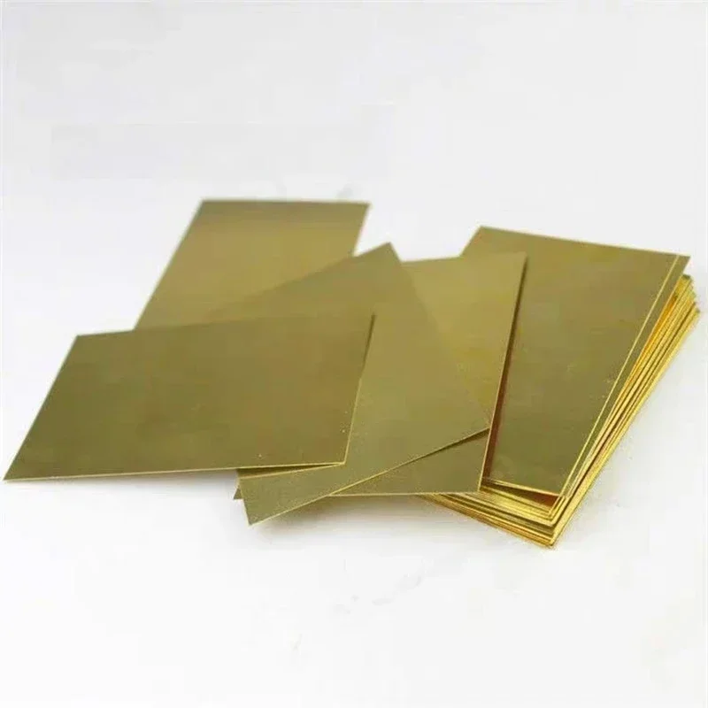 0.8mm to 5mm H62 Brass Sheet Brass Plate Customized Size Material Laser Cutting CNC Frame Model Metal DIY Contruction Brass Pad