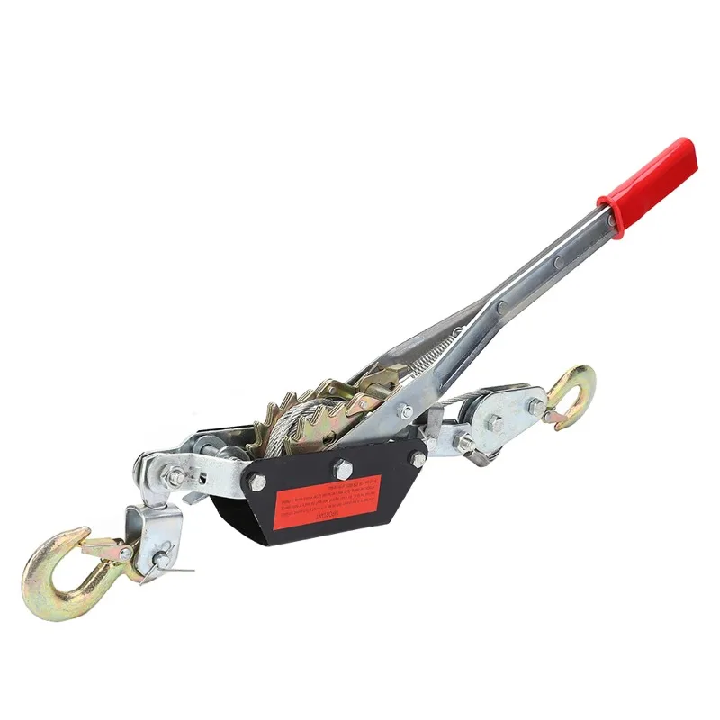 

Heavy Duty Power Puller 2/4T Wire Rope Hand Power Puller Tighten Tool Mini Tightener Double Hook Lifting Tool Power Rope Puller