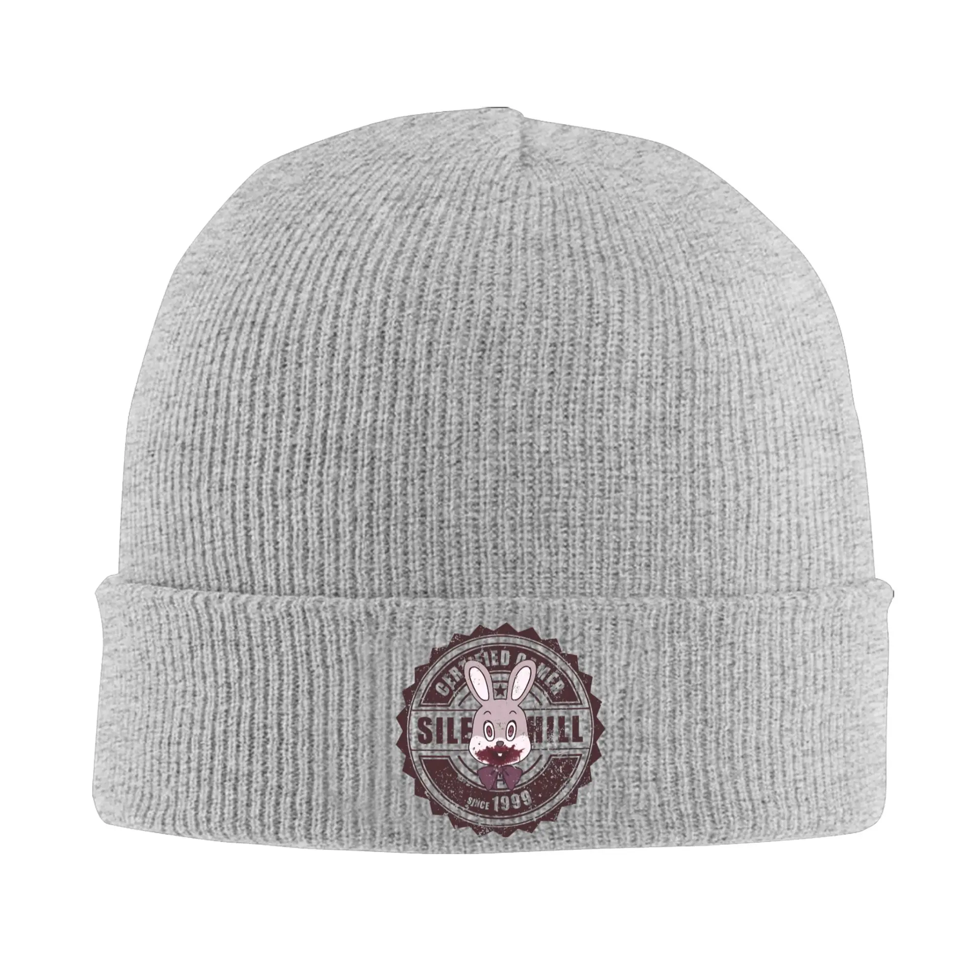 Gamer logo Silent Hill Knitted Caps Women's Men's Skullies Beanies Winter Hat Acrylic  Crochet Melon Cap