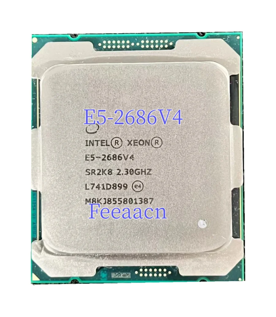 Processador CPU Xeon, E5-2686V4, 2,30 GHz, 18 núcleos, 36 núcleos, 145W, E5 2686 V4, FCLGA2011-3, 145W, E5-2686 V4