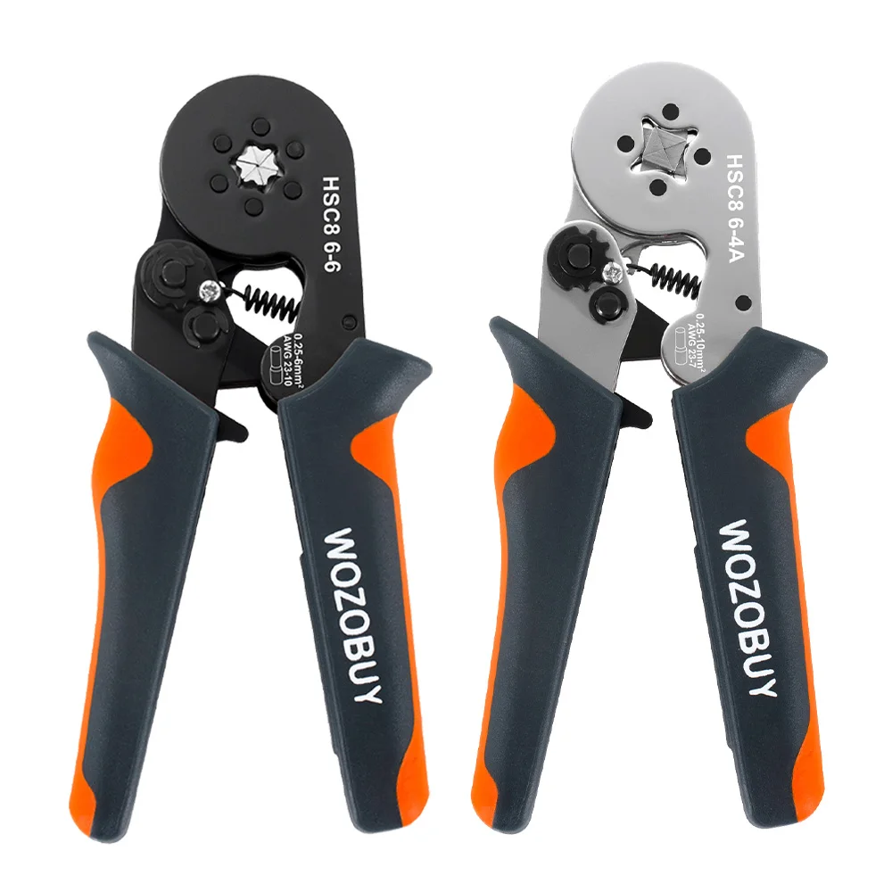 

HSC8 6-4A/6-6 миниатюрные саморегулирующиеся обжимные клещи 0,25-10 мм2 обжимные инструменты многофункциональный инструмент Ручные плоскогубцы