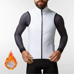 Hot Winter Cycling Kit Thermal Fleece Long Sleeve Base Layer Sleeveless Vest Bike Clothing
