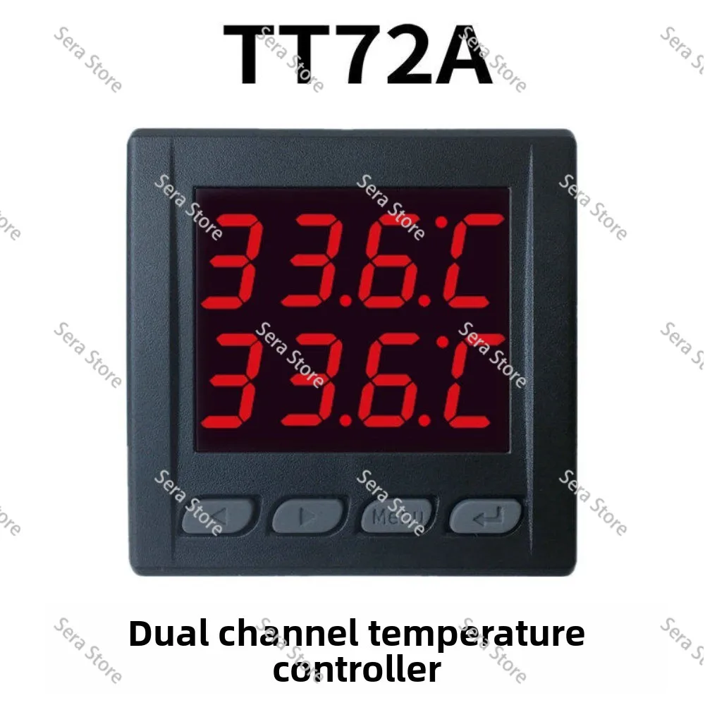 WIFI Tuya Dual Temperature Controller of Two Relay with 2M External Thermometer Probe Heater Freezer Water Pool Boiler
