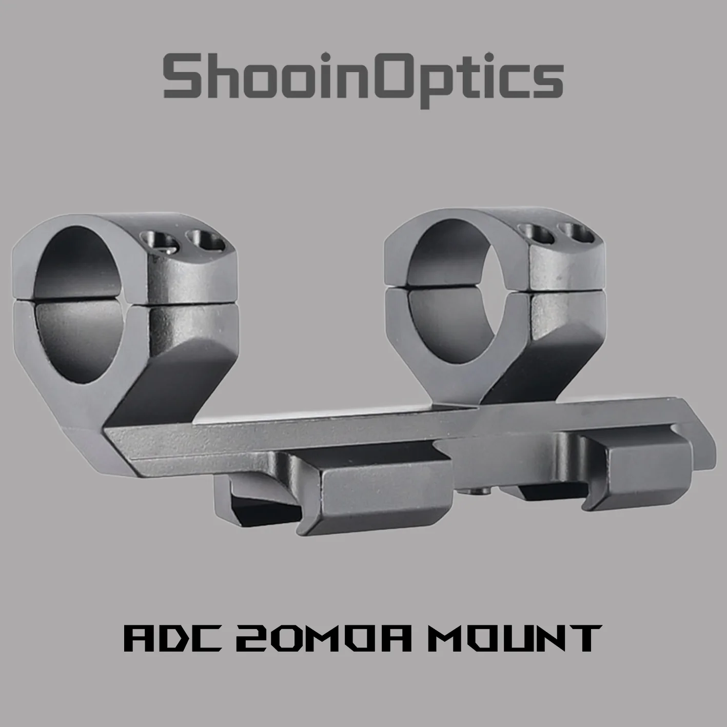 Shooin Optics 20 MOA Angled Direct Compensated Cantilever 30mm Maintubes Scope Picatinny Rail Mount