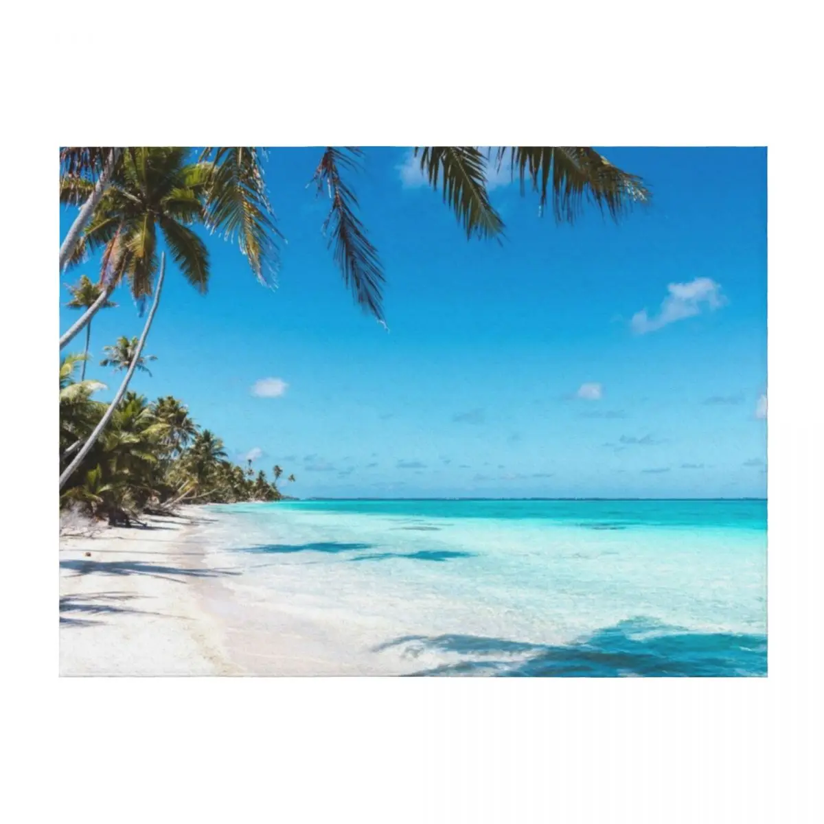 

Paradise beach Throw Blanket Polar blankets and throws Soft Beds warm for winter Blankets