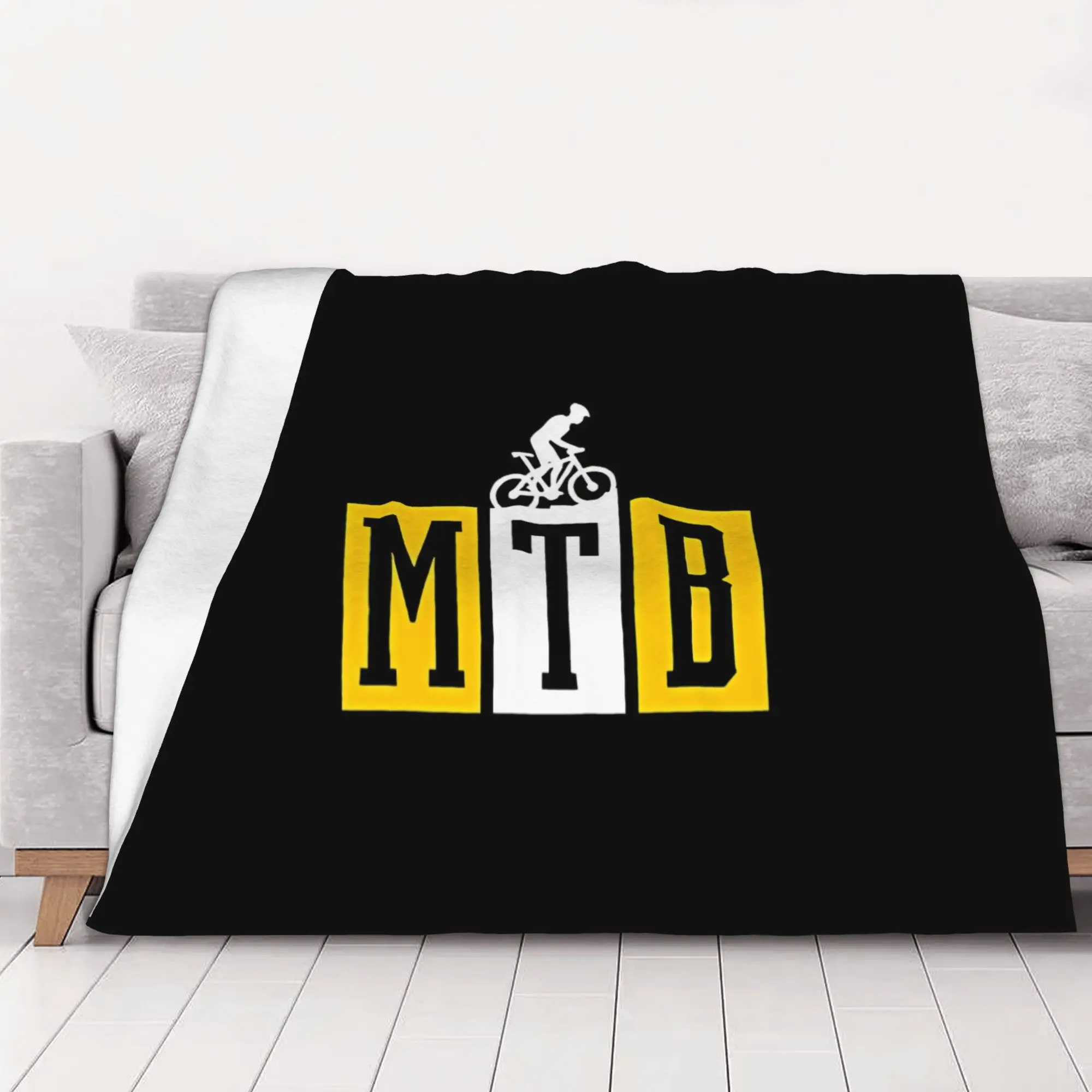 1PC home Cutecore MTB Bike  Sport Mountain Bike MTB Blanket Super Cosy Plush Home Living Room Sofa halloween