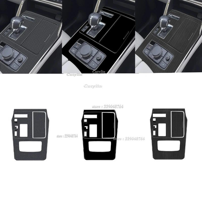 

LHD for Mazda CX-60 CX60 2022-2024 cx90 2024-2025 abs Gearbox Gear Shift Panel Frame Cover Trim Interior Accessories Decoration