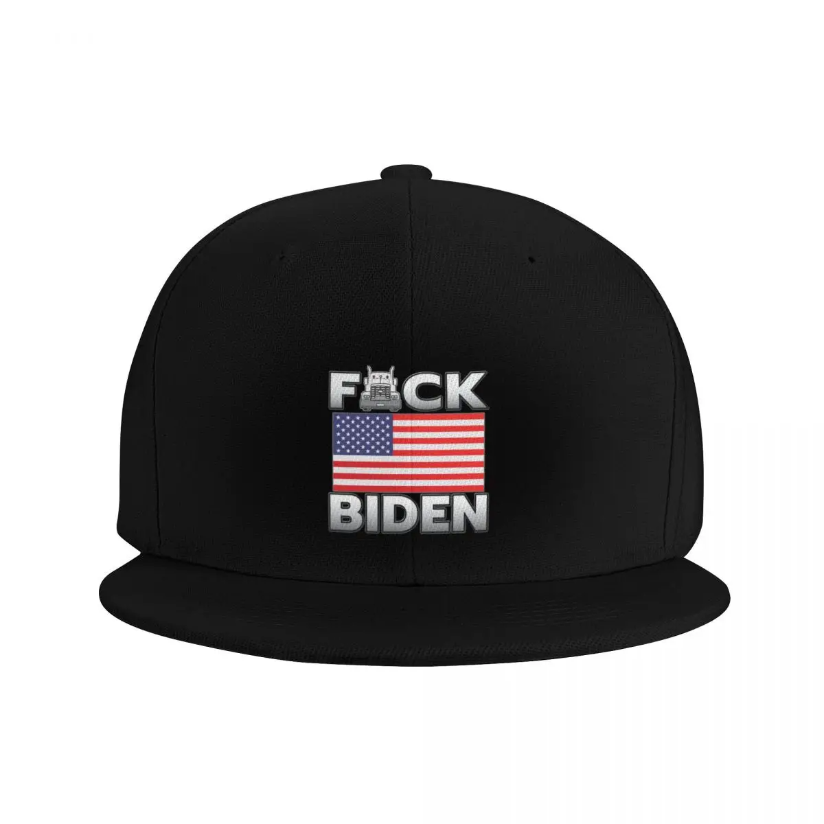 F-CK BIDENFREEDOM CONVOY - TRUCKERS FOR FREEDOM - USA FREEDOM CONVOY 2022 TRUCKERS GRAY LETTERS Baseball Cap