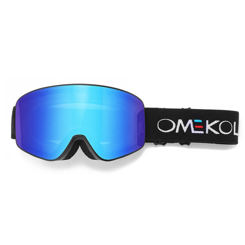 OMEKOL العلامة التجارية الجديدة طبقات مزدوجة مكافحة الضباب نظارات التزلج الرجال النساء الثلوج على الجليد نظارات الثلج قناع الرياضة في الهواء الطلق نظارات