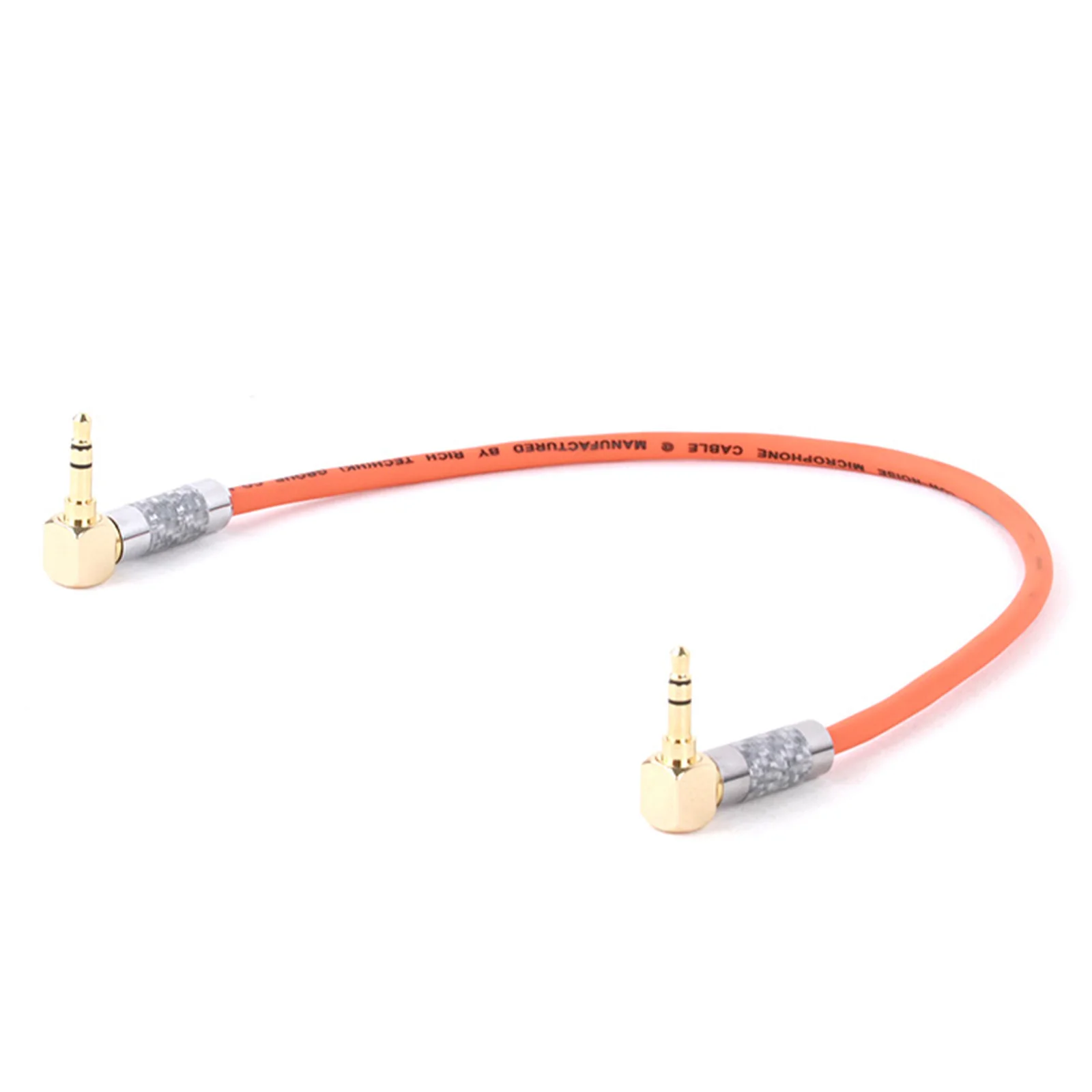 Hochwertiges rechtwinkliges Dual 3,5mm Stereo-Stecker kabel Profession elles Audio kabel Mikrofon Kamera Lautsprecher Sound verstärker – Detail 5
